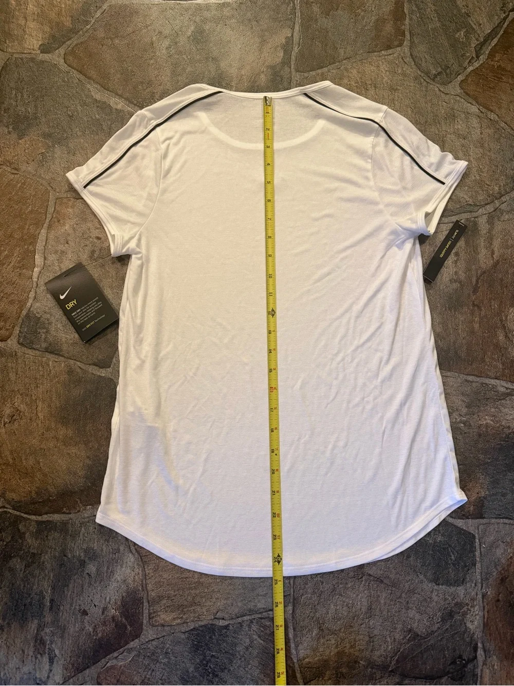 Nike Women's Slim Fit NikeCourt Dri-FIT Tennis White T-Shirt  (Medium)-“939328”